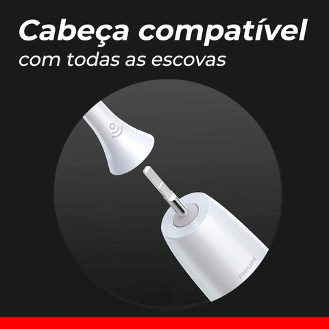 Refil Para Escova de Dente Elétrica Philips Branqueadora Média Com 2 Unidades