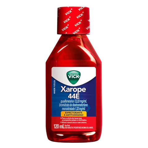 Xarope 44E 1,3mg/mL + 13,3mg - 120 mL - Xarope