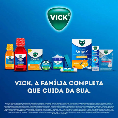 Vick Xarope 44E Expectorante 1,3mg/mL + 13,3mg - Xarope - 120 mL