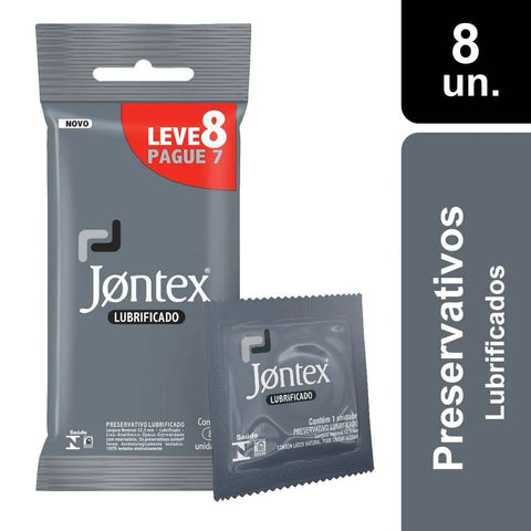Preservativo Jontex Lubrificado 7 + 1 Unidades