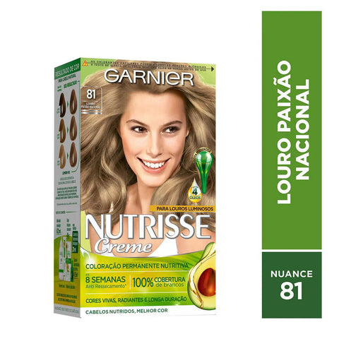 Tintura Garnier Nutrisse Creme Nº 81 Louro Paixão Nacional