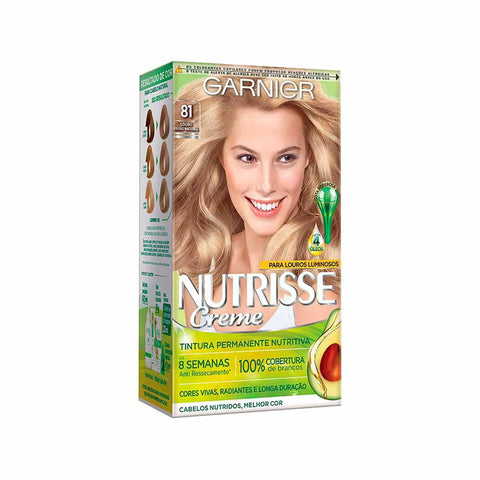 Tintura Garnier Nutrisse Creme Nº 81 Louro Paixão Nacional