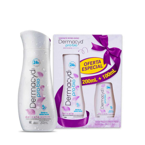 Sabonete Íntimo Dermacyd ProBio Delicata Jasmim, Líquido, 1 Unidade Com 200Ml + 1,99 Leve 100Ml