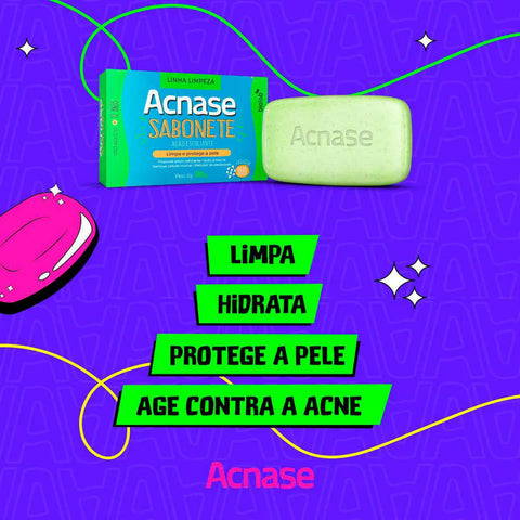 Sabonete Esfoliante Acnase Clean 80G