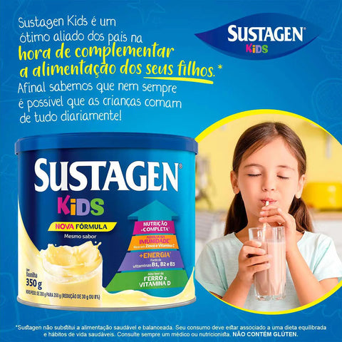 Sustagen Kids Sabor Baunilha - 380 g