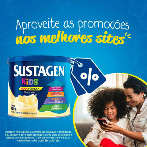 Sustagen Kids Sabor Baunilha - 380 g