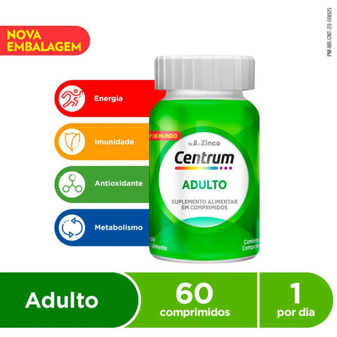 Polivitamínico Centrum 60 Unidades - Comprimido
