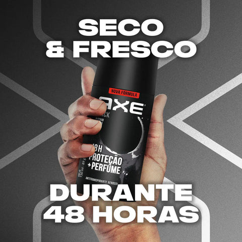 Desodorante Axe Body Spray Black, Spray, 1 Unidade Com 150Ml