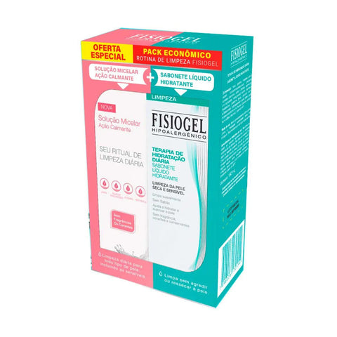 Kit Fisiogel Tdh Sabonete, Líquido, 1 Unidade Com 150Ml + Solução Micelar Ação Calmante, 1 Unidade Com 200Ml, Oferta Especial