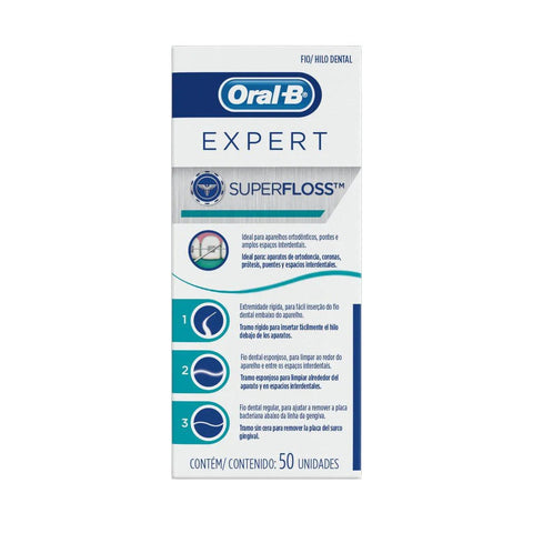 Fio Dental Oral-B Super Floss 50 Unidades