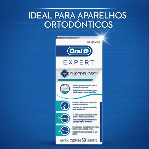 Fio Dental Oral-B Super Floss 50 Unidades
