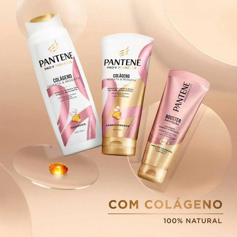 Kit Pantene Pro-V Miracles Colágeno Hidrata & Resgata Shampoo 300mL+ Condicionador 150ml