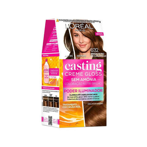 Tonalizante L'Oréal Casting Creme Gloss Nº 632 Brigadeiro Caramelo