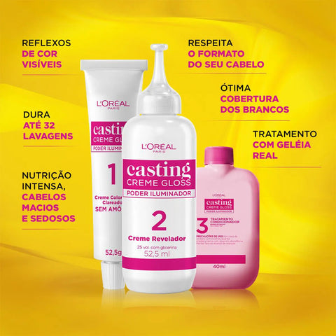 Tonalizante L'Oréal Casting Creme Gloss Nº 632 Brigadeiro Caramelo
