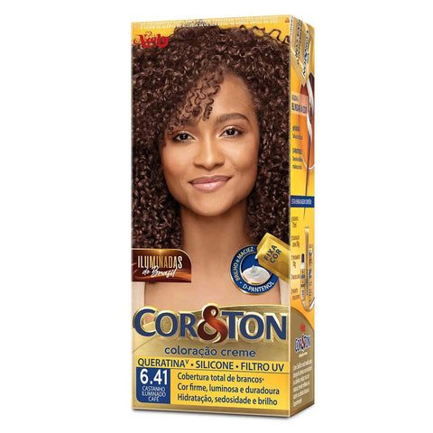 Tintura Cor & Ton Nº 6.41 Castanho Iluminado Café