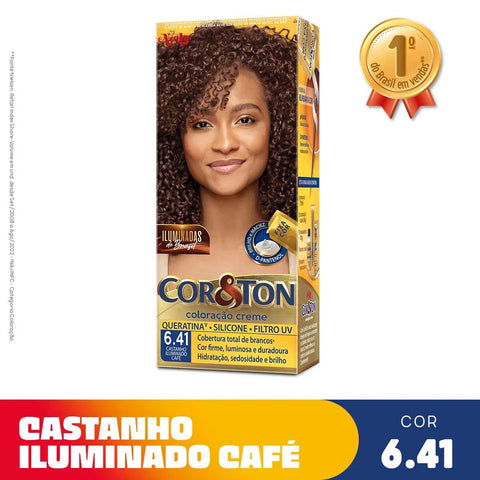 Tintura Cor & Ton Nº 6.41 Castanho Iluminado Café