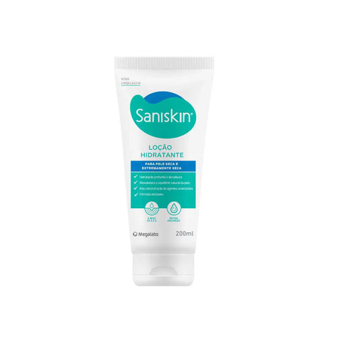 Loção Hidratante Saniskin Pele Seca 200Ml