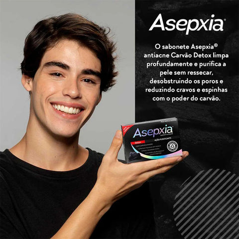 Sabonete Asepxia Detox Pele Mista A Oleosa Barra Com 80G