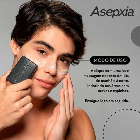 Sabonete Asepxia Detox Pele Mista A Oleosa Barra Com 80G