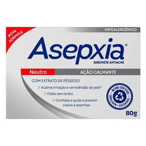 Sabonete Facial Asepxia Neutro Barra Com 80G