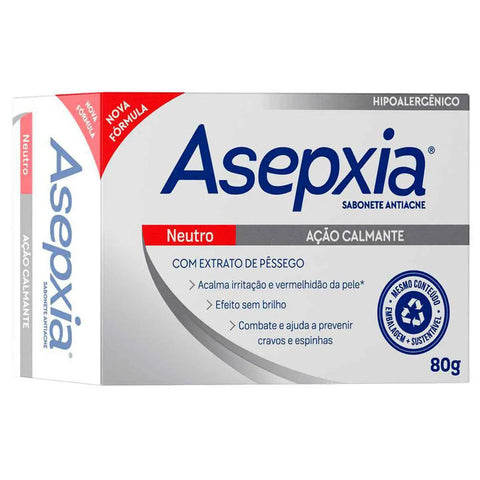 Sabonete Facial Asepxia Neutro Barra Com 80G