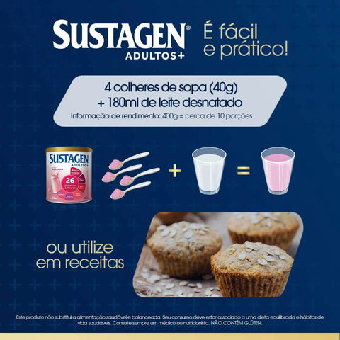 Sustagen Sabor Morango - 400 g