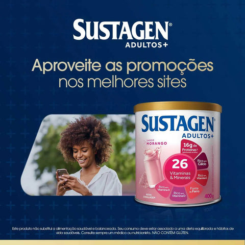 Sustagen Sabor Morango - 400 g