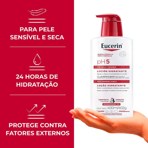 Eucerin Loção Ph5 Pump 400 Ml