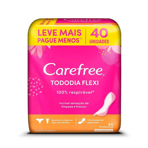 Protetor Diário Carefree Tododia Flexi 40 Unidades