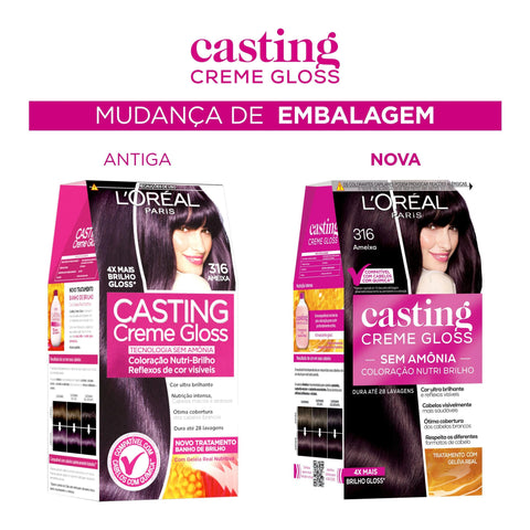 Tonalizante L'Oréal Casting Creme Gloss Nº 316 Ameixa