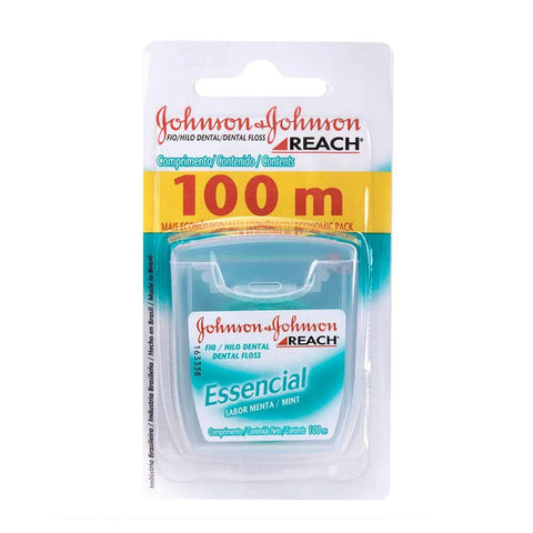Fio Dental Reach Essencial Menta Com 100M