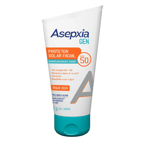 Protetor Solar Facial Asepxia Gen Mista a Oleosa - FPS 50 - 40 g