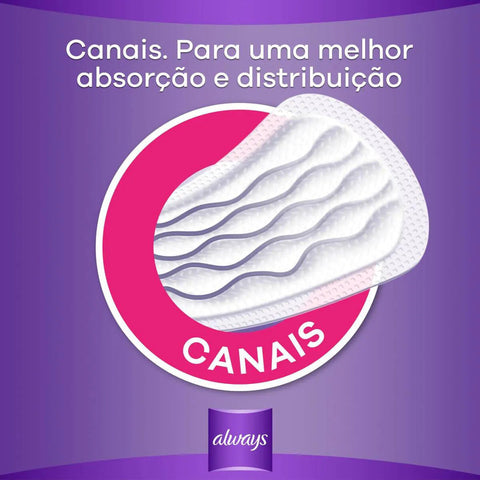 Protetor Diário Always Com Perfume Com 40 Unidades
