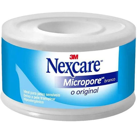 Fita Micropore 3M 2,5cm X 4,5m - Cor Branca - 1 Unidade