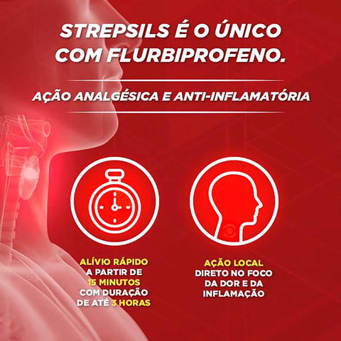 Strepsils 8,75mg - 8 Unidades - Pastilha