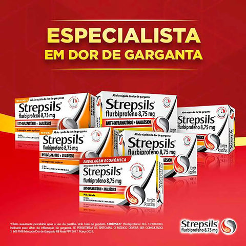 Strepsils 8,75mg - 8 Unidades - Pastilha