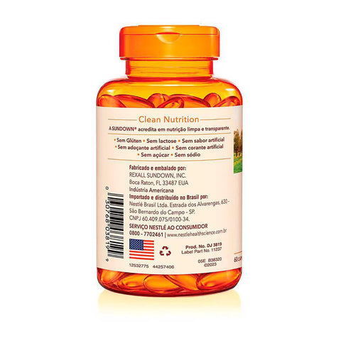 Ômega 3 (Sundown Naturals) 1000mg - 60 Unidades - Cápsula (A1)