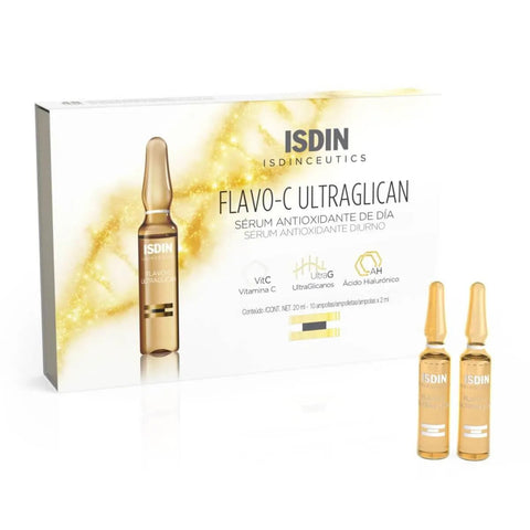 ISDIN Flavo-C Serum Facial Ultraglican 2 Ml Com 10 Ampolas