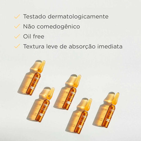 ISDIN Flavo-C Serum Facial Ultraglican 2 Ml Com 10 Ampolas