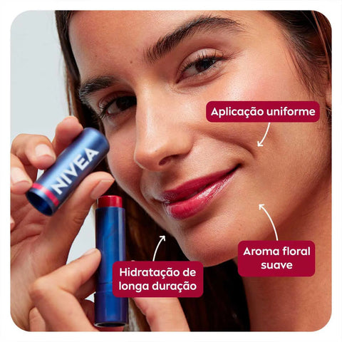 Protetor Labial Color Vermelho 4,8G