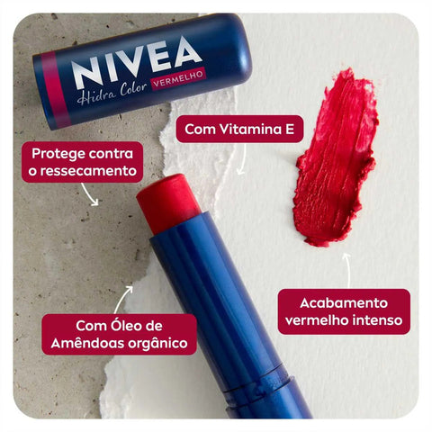 Protetor Labial Color Vermelho 4,8G