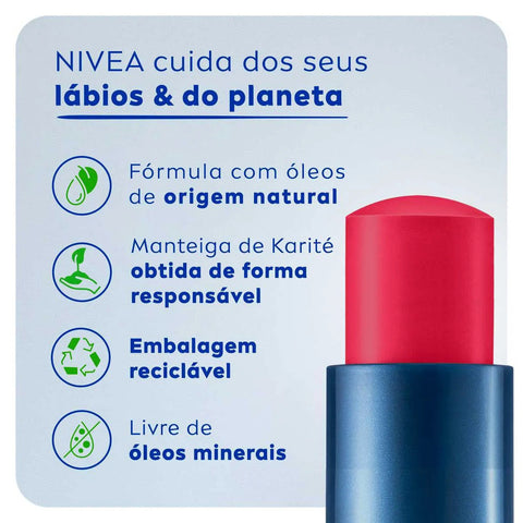 Protetor Labial Color Vermelho 4,8G
