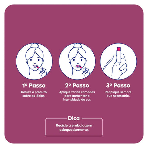 Protetor Labial Color Violeta 4,8G