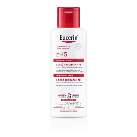 Loção Hidratante Para Pele Sensivel e Seca Eucerin Ph5 - 250Ml