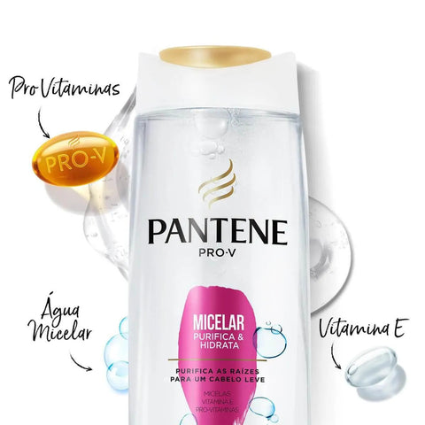 Kit Pantene Pro-V Micelar Shampoo, 400Ml + Condicionador, 175Ml