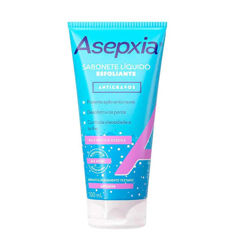 Sabonete Esfoliante Asepxia Líquido Com 100Ml