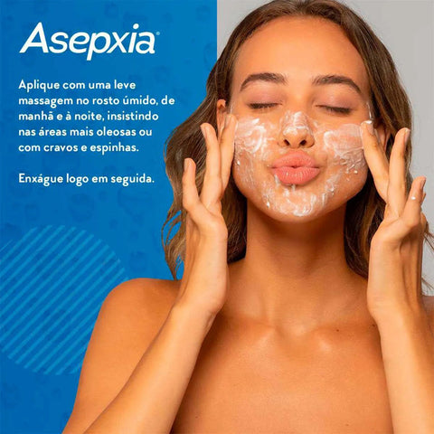 Sabonete Esfoliante Asepxia Líquido Com 100Ml