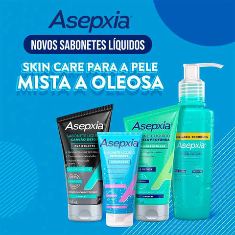 Sabonete Esfoliante Asepxia Líquido Com 100Ml