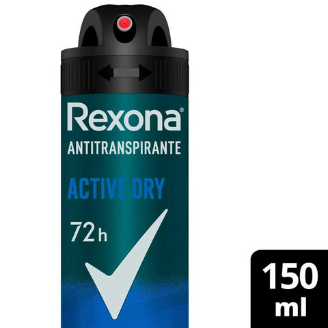 Desodorante Aerosol Rexona Men Active Dry 150 Ml