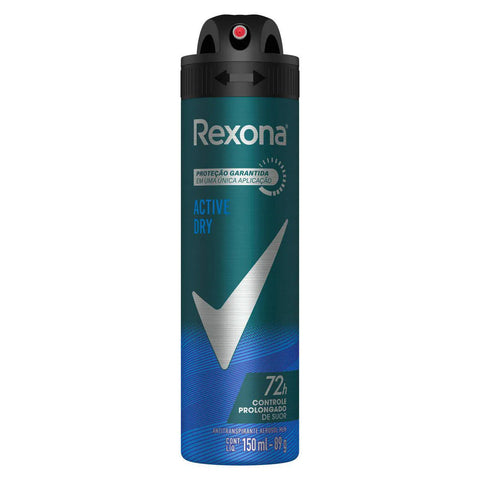 Desodorante Aerosol Rexona Men Active Dry 150 Ml
